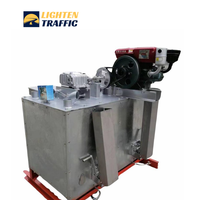Chauffe-thermoplastique diesel double réservoir Lighten Traffic LT-MDT300 7HP, capacité 600 kg, pour mélange et préchauffage, durable
