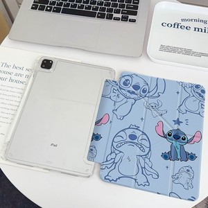 Cute Stitch Cartoon iPad Case 3+Y‑Fold Pen Slot Shockproof Cover for iPad Air 6/<b>7</b> 10.2 Inch Apple <b>Tablet</b> Protective Shell - Product Image 3