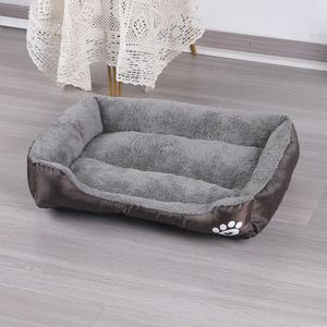 Large <b>Small</b> Multicolor Pet Products Modern Cotton Cat Dog Bed Heating Teddycow Cushion Bed - Product Image 6