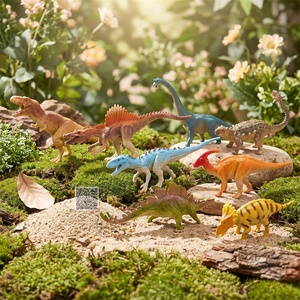 Figuras de Dinosaurios de Plástico Realistas, <span class=keywords><strong>Juego</strong></span> de 8 Piezas, Modelos de Dinosaurios de Juguete para Dioramas, Escenas, Mesa de Arena, <span class=keywords><strong>Juego</strong></span> Educativo de Mesa - Product Image 1