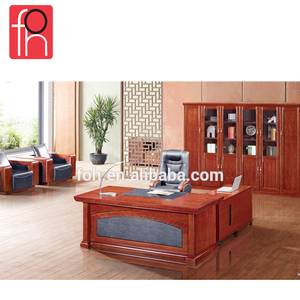 Luxury Wooden Office Furniture Manager <strong>Desk</strong> /executive <strong>Desk</strong> <strong>Solid</strong> <strong>Wood</strong>(FOH-A73221) - Product Image 2