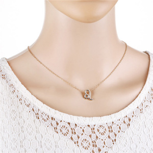 2025 <span class=keywords><strong>nuevo</strong></span> símbolo Retro letra 12 collar del zodiaco diamante chapado en oro Collar para mujer - Product Image 3