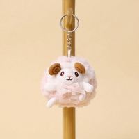 En gros, Mini Mignon Porte-clés Pendentif Mouton en Peluche, Poupée de Mariage, Jouets en Peluche Agneau Personnalisés, Animaux en Peluche pour Cadeau Promotionnel