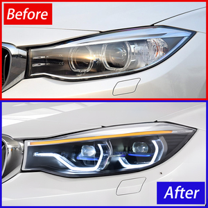 Montaje de lámparas delanteras de coche para <span class=keywords><strong>BMW</strong></span> 3 Series 320i 325i 330i F34 GT 2013-<span class=keywords><strong>2020</strong></span> actualización LED Auto faros proyector lente Accesorios - Product Image 3