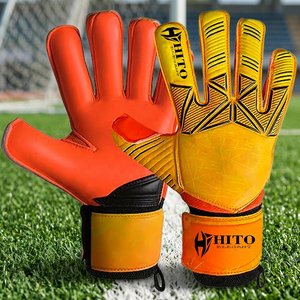 Nouveaux gants de gardien de but professionnels, paume avant en latex Giga 3,5 mm, dos en relief et injection de silicone, coupe hybride, protection du pouce. - Product Image 2
