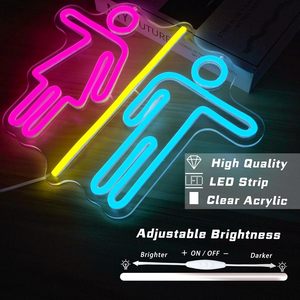 Restroom Letreros Neon LED dimmable USB powered ambient <b>light</b> store <b>window</b> decoration <b>light</b> street indicator <b>light</b> Customized 5V - Product Image 3