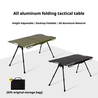 Bureau de camping portable IGT réglable en hauteur moderne Table tactique pliante légère pour l'extérieur Équipement multifonctionnel facile à transporter