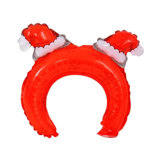 Vente en gros de bandes de cheveux de Noël Ballons Ornements de tête de Noël Ballons en <span class=keywords><strong>film</strong></span> d'aluminium Décorations de fête de vacances - Product Image 1