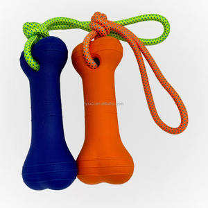 Jouet à mâcher pour chien en forme d'os 24CM, design amusant de dessin animé, en mousse EVA écologique, jouet anti-ennui pour animaux de compagnie avec corde - Product Image 6
