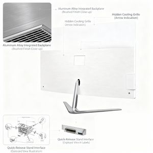 Hot Selling Gaming Desktop <strong>Computer</strong> 24 27 32 Inch in I9 Monoblock Curved Monitor Computadora All in One PC I7 I5 AIO Gaming PC - Product Image 6