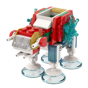 MOC2084 Película Espacial de Navidad, <span class=keywords><strong>Robot</strong></span> AT-AT de la Guerra de las Galaxias, Bloques de Construcción para Armar, Regalo de Halloween para Niños, 104 Piezas - Product Image 1