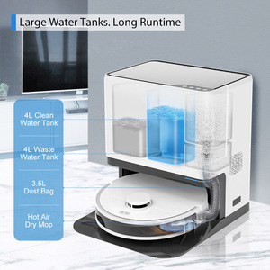 Robot Aspirador Inteligente Autolimpiante para el Hogar con Navegación Giroscópica, Succión de 3000 Pa, Barrido y Fregado, Aplicación para Hoteles - Product Image 4