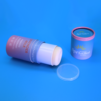 Emballages de tubes en papier personnalisés écologiques pour cosmétiques, baume à lèvres, déodorant en stick à rotation