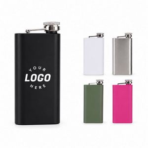 Gourde à liqueur en acier inoxydable portable de 140 ml (5 oz) avec logo personnalisé, idéale pour le camping, le whisky et les alcools - Product Image 1