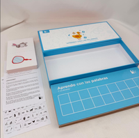Cartes éducatives imprimées personnalisées, écologiques et colorées, découpées à la forme, durables, avec boîte cadeau pour l'apprentissage des enfants