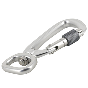 Jensan Tùy Chỉnh Chất Lượng Cao 4kn Tự Khóa Xoay Nhôm Jinsong Twist Carabiner Cho Con Chó Dây Xích Anodized - Product Image 6