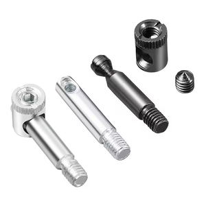 Precio de fábrica: Conector oculto de acero inoxidable 4 en 1 duradero y personalizado para herrajes de armario y espigas de aluminio para bicicletas - Product Image 2