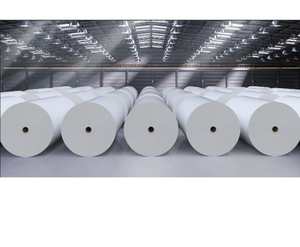 Rollo <span class=keywords><strong>Jumbo</strong></span> de papel recubierto semi brillante a prueba de agua personalizado, rollo de papel PE de materia prima para vasos de papel - Product Image 4