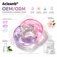 Capsules de lessive jetables écologiques 3-en-1 en forme de lune, multi-chambres, nettoyage en profondeur, OEM ODM Marque Privée