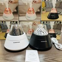 Alat pelembap udara Mini plastik USB retak, pelembap udara Mini dengan humistat kecil senyap, mesin aromaterapi meja kecil, YS berbentuk kerucut
