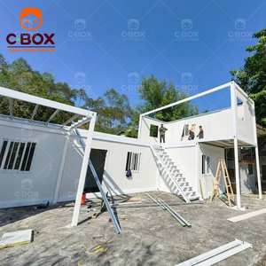 Cbox Upgrade, préfabriqué, hôtel mobile moderne à 2 étages, bâtiment de bureaux préfabriqué, capsule habitable, villa, maison modulaire, conteneur détachable - Product Image 1