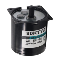80KTYZ AC moteur 220V micro moteur à vitesse lente machine 60W moteur synchrone à aimant permanent