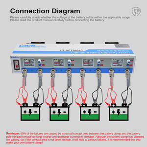 Тестер аккумуляторных элементов HeltecEnergy, 4 канала, 50А, для заряда и разряда, тестер емкости литиевых аккумуляторных элементов, тестер батарей 50А - Product Image 5