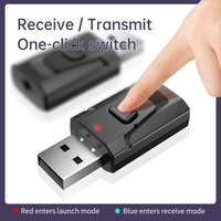 Adaptador USB para Audio Inalámbrico Auxiliar, Receptor y Transmisor 2 en 1, Audio Universal para Computadora, Adaptador de Audio Inalámbrico 5.0 BLE