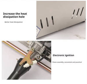 Nouvelle <span class=keywords><strong>friteuse</strong></span> à gaz de comptoir commerciale pour restaurant, 24 L, acier inoxydable, chauffage rapide, usage industriel pour la friture de beignets et de gâteaux - Product Image 3