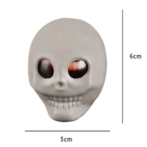 Juguete Antiestrés de Calavera Horripilante, Bola de Estrés de Calavera de Terror, Insectos Realistas de TPR, Juguete de Cabeza de Esqueleto, Recuerdos de Fiesta de Halloween - Product Image 2