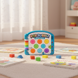<span class=keywords><strong>Libro</strong></span> de Aprendizaje Sensorial OEM Babies Love Colors (Pop-A-Sound) con 4 Botones de Silicona con Sonido para Niños de 0 a 6 Años - Product Image 1