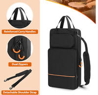 Sac pour baguettes de batterie fourni par le fabricant avec bandoulière amovible, sac portable pour débutants et performances