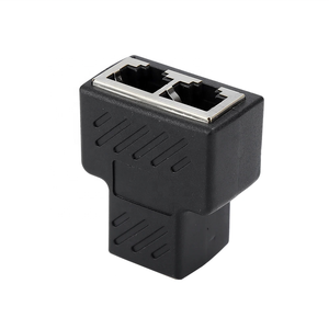 RJ45ตัวเชื่อมต่อตัวเมีย1ถึง2พอร์ตตัวเมีย<span class=keywords><strong>5</strong></span>/CAT 6 LAN อะแดปเตอร์เชื่อมต่อซ็อกเก็ตอีเทอร์เน็ตฮับพอร์ตอีเธอร์เน็ต - Product Image 5