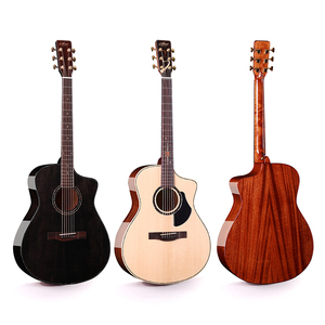 <span class=keywords><strong>Guitare</strong></span> acoustique <span class=keywords><strong>Star</strong></span>-Haven 41 pouces avec cutaway, en épicéa et acajou massif, finition brillante, frettes rondes, gravure exquise - Product Image 1