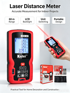 เครื่องวัดระยะเลเซอร์แบบมือถือ 40 ม. พร้อมจอ LCD แสดงผลแบบมีไฟพื้นหลัง สำหรับงานก่อสร้างและปรับปรุงบ้าน รุ่น L - Product Image 6