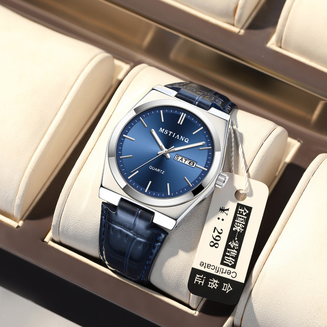 Business  Men's   Watch  Simple Versatile Luminous High-Value Fashion Casual Quartz Watch with Date and Week