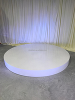 Fournitures pour événements Décoration de fête Scène de mariage blanche brillante Plate-forme ronde en acrylique