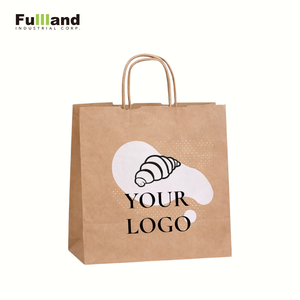 Sac à emporter pour aliments imprimé en couleur de qualité supérieure, nouvelle arrivée, sac d'emballage pour boissons en papier kraft - Product Image 1
