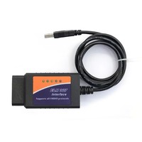 Escáner OBD2 ELM327 USB V1.5 FORScan, Lector de Códigos ELM327 FORScan Pro, Herramienta de Diagnóstico Automotriz, Programación de Funciones Ocultas para Ford