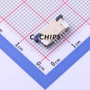 FC10-S06DCT-00 FFC/FPC Connector SMD,P=1mm,Horizontal Mount Connector Drawer Type Bottom Contact 6P 1mm - Product Image 2