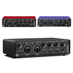 Antarmuka <span class=keywords><strong>Audio</strong></span> USB Profesional dengan Kartu Suara Phantom Power 48V untuk Rekaman Studio & Produksi Musik di PC Mac - Product Image 1