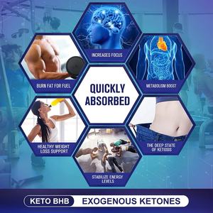 OEM BHB Keto Diet Drops mejora el líquido inmune cetonas cetogénicas suplemento metabolismo Booster efectivo apetito peso desintoxicación - Product Image 3