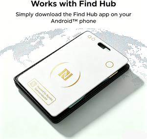 Traceur de carte intelligente Nordic Beacon pour suivi en temps réel, contrôle par application iOS, en plastique, BLE 5.4, autonomie de 10-12 mois - Product Image 1