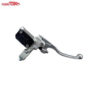 Pièces de motocross KTM, cylindre supérieur de frein avant blanc argenté EF350 avec poignée pliable - Product Image 4