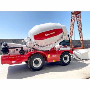 Vente en gros usine Nouveau design HAMAC 3.5cbm Camion malaxeur à béton autochargeur avec remorque, malaxeuse à boue de chantier et cabine - Product Image 2