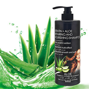 Champú de aloe vera orgánico personalizado sin Sulfatos veganos, la mejor ligereza, clarificador para <span class=keywords><strong>antipiojos</strong></span>, nutritivo, hidratante, cabello esponjoso - Product Image 2