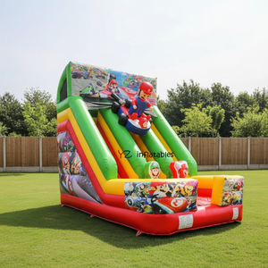 Scivolo d'Acqua Gonfiabile in PVC Extra-Largo a Corsia Singola, Divertimento Gigante all'Aperto per Bambini e Adulti, Resistente e Facile da Montare, Toboggan Gonfiabile - Product Image 4