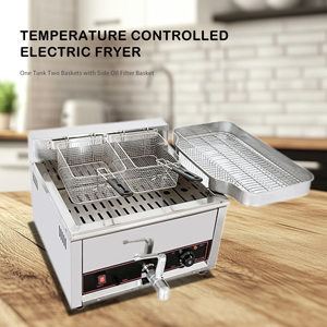 Freidora Eléctrica Comercial de Sobremesa BEF17L con Tanque Seguro para Uso Comercial en Restaurantes de Comida Rápida - Product Image 5