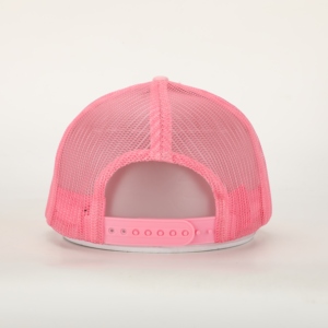 Gorra Trucker Deportiva Clásica de 5 Paneles, Personalizada, de Alta Calidad, al por Mayor, con Logotipo Bordado en Relieve, Color Rosa Gamuza - Product Image 5