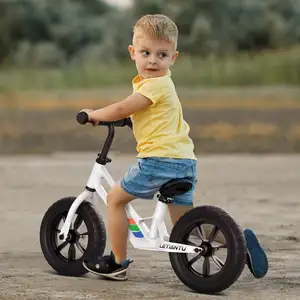 Multi-funzione bambini bambino bici equilibrio bambini bici senza pedale 2024 nuovo Top vendita caldo 12 pollici Design 2 in 1 3-9 20 pz